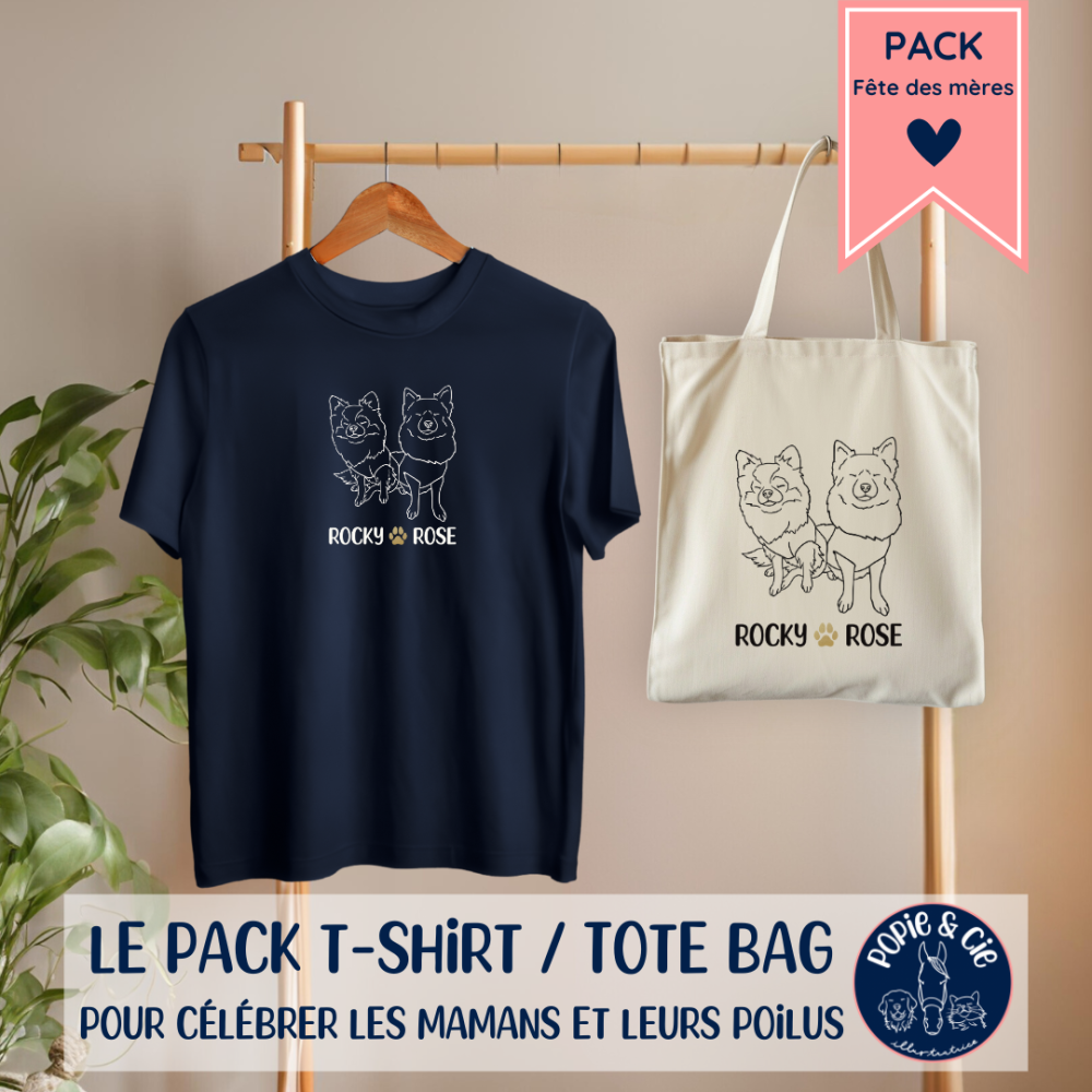 Pack fête des mères T-shirt et tote bag